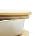 Lunch Box Nesting Bamboo Lid Stainless Steel Food Storages Set Supplier